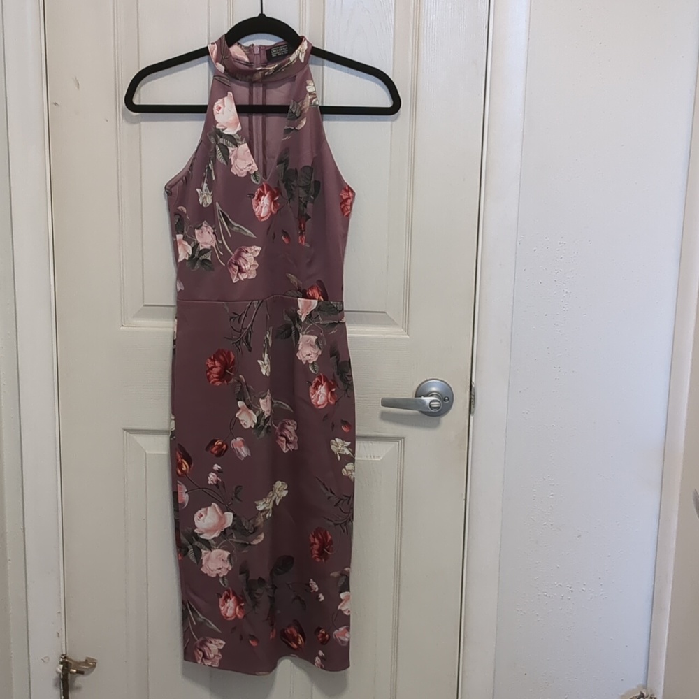 High neck dress, girls on film, size 4